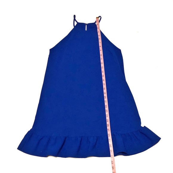 Amanda Uprichard | Cobalt Blue Ruffle Dress | XS - Picture 4 of 8
